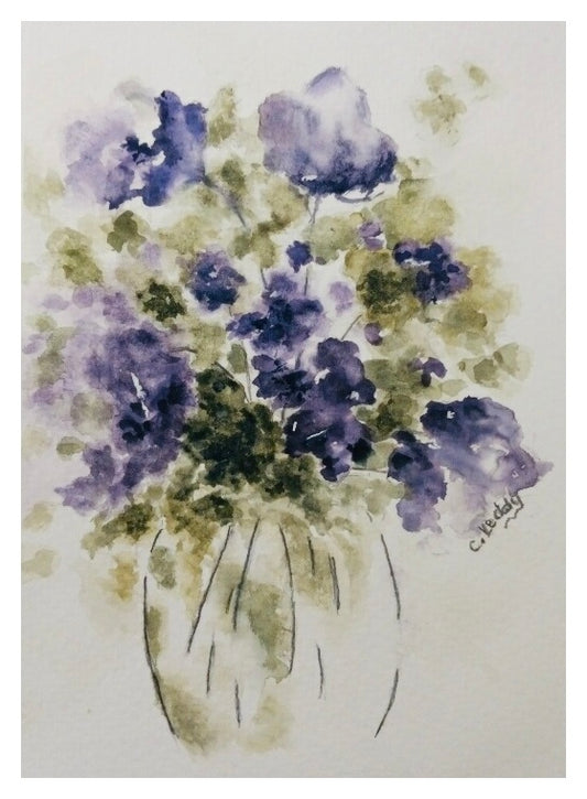 Vase of Violets